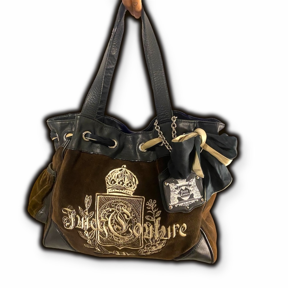 Juicy Couture Black and Brown Tote Bag